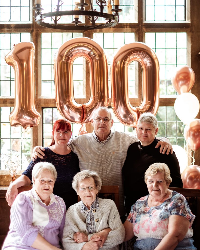 100th birthday party in Banbury Whately Hall