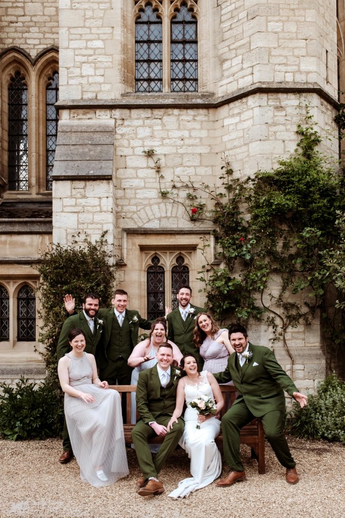 Candid documentary wedding in Oxford St Cross College