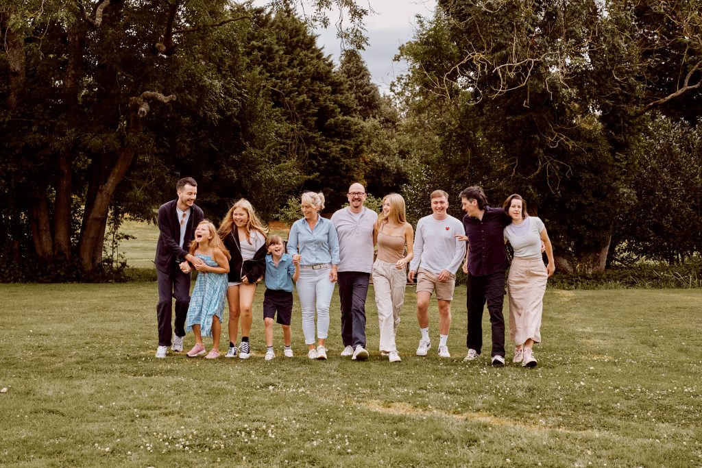 Family reunion photography in the Cotswolds near Banbury Oxfordshire