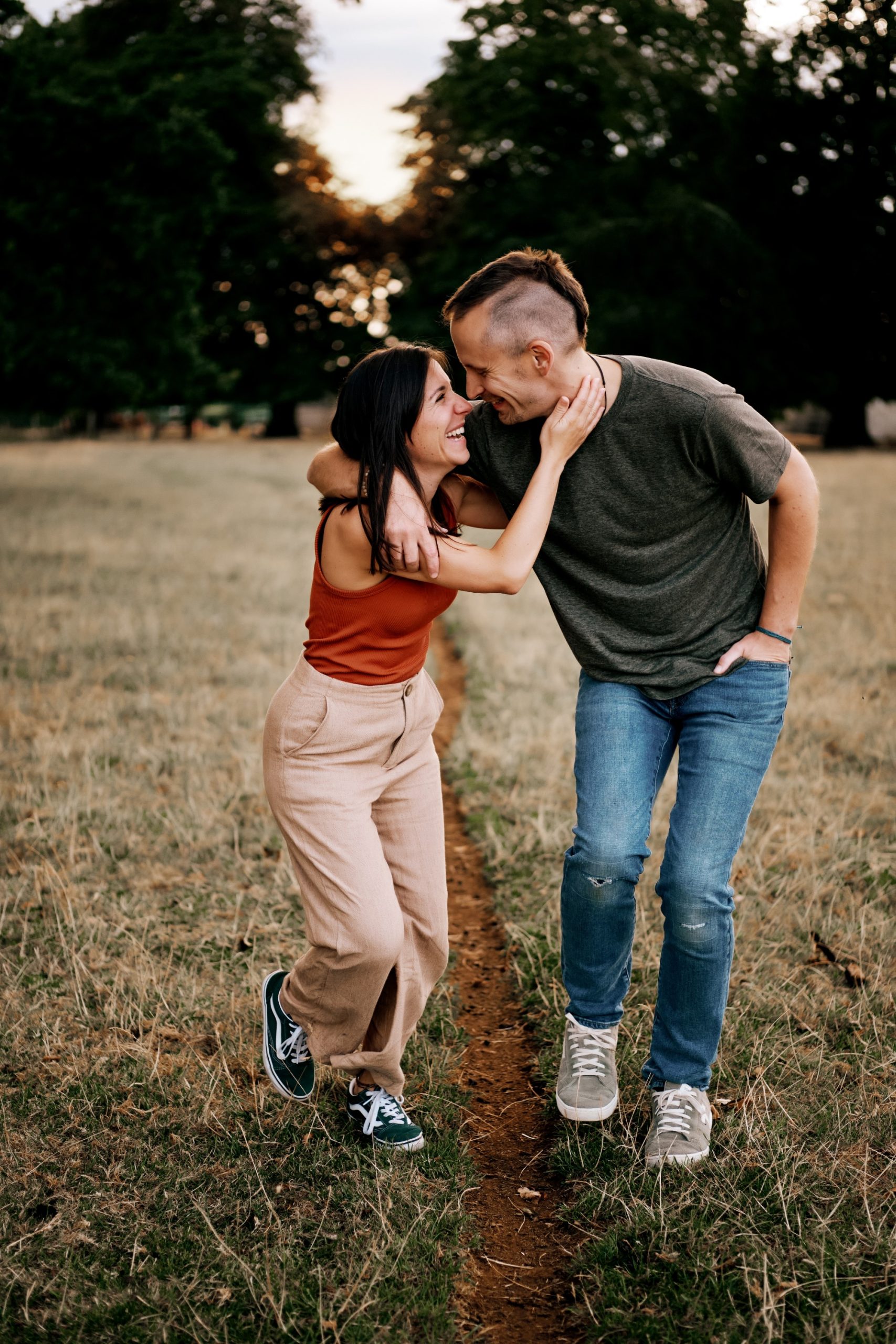 Sunset couple photoshoot near Banbury