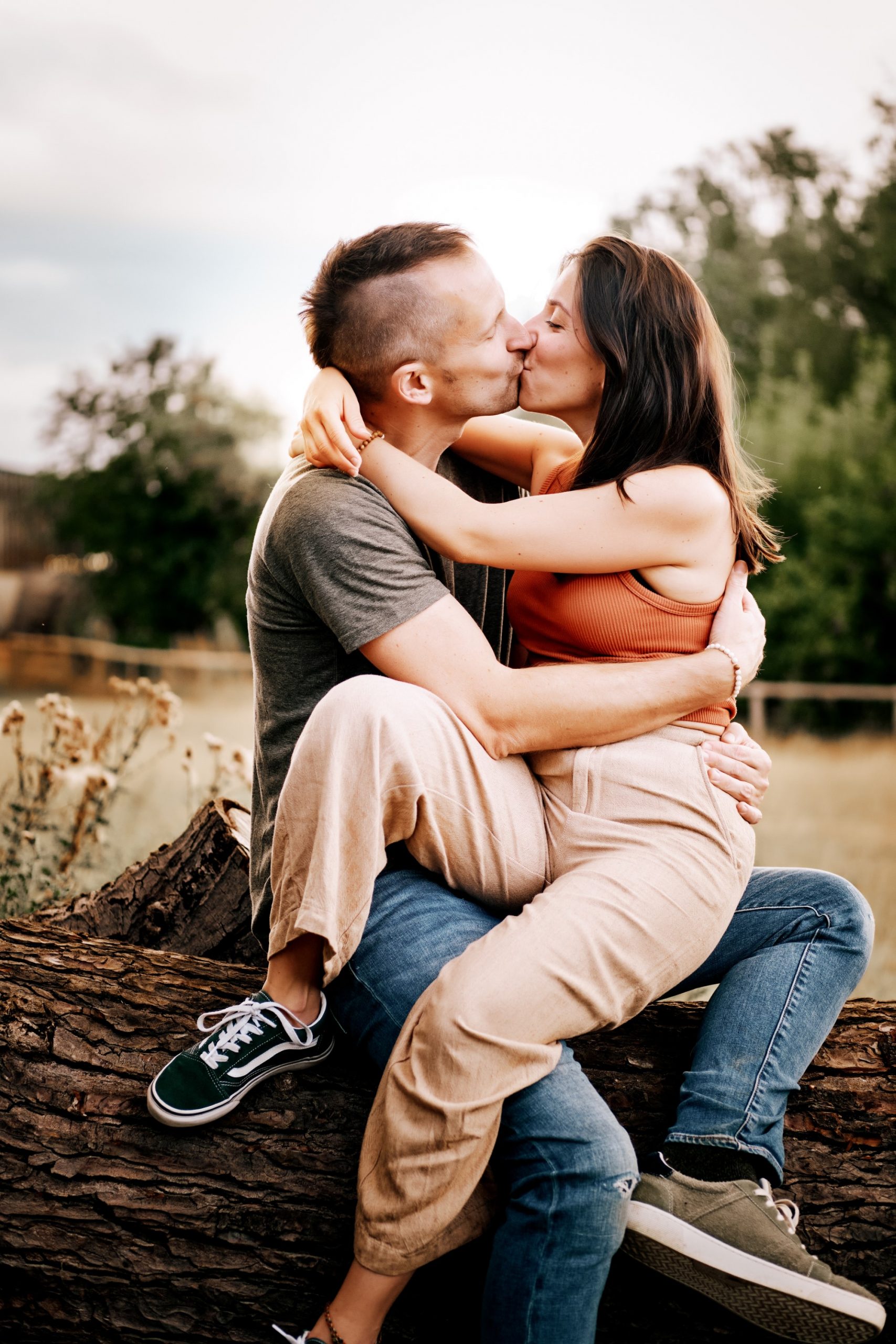 Sunset couple photoshoot near Banbury