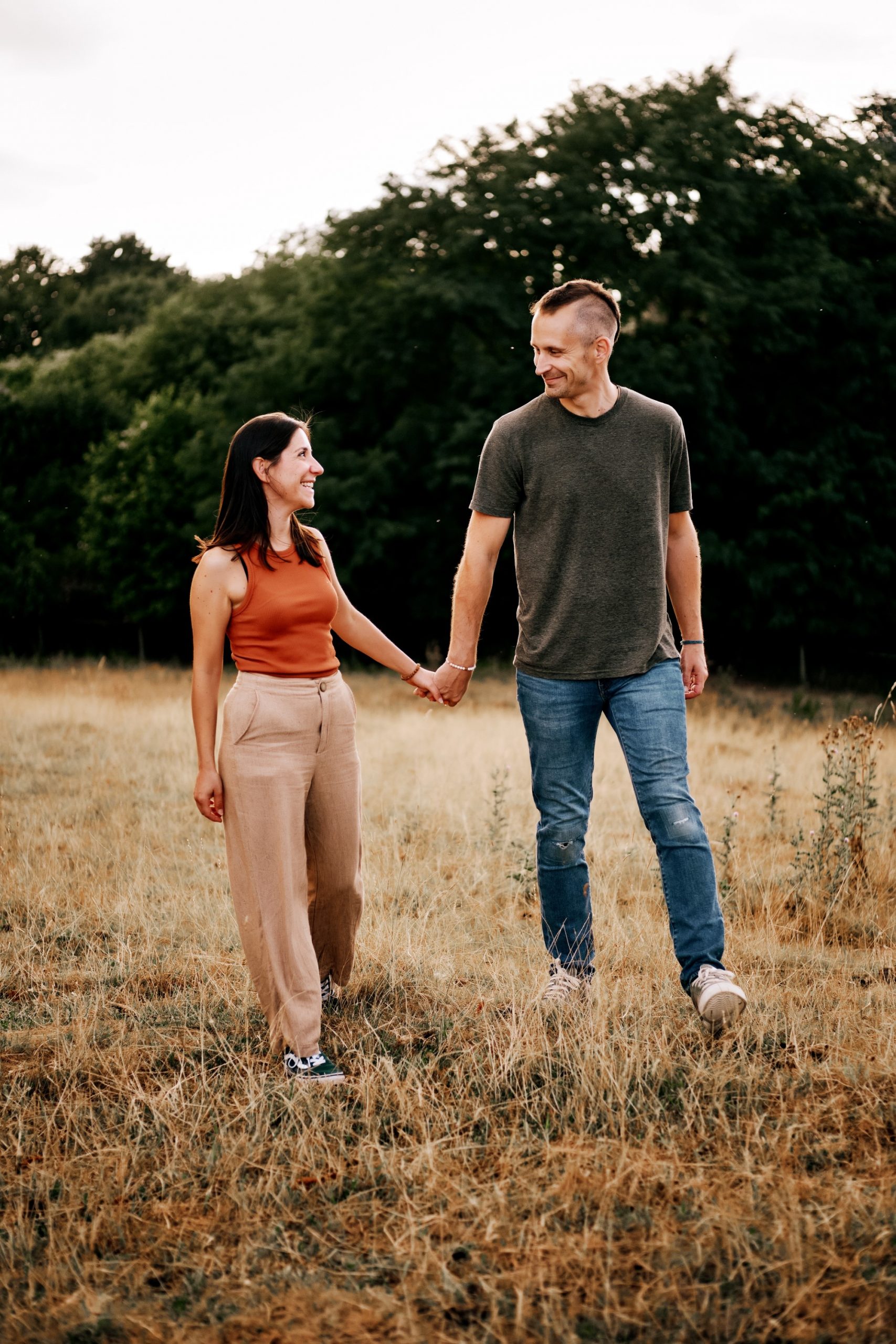 Sunset couple photoshoot near Banbury