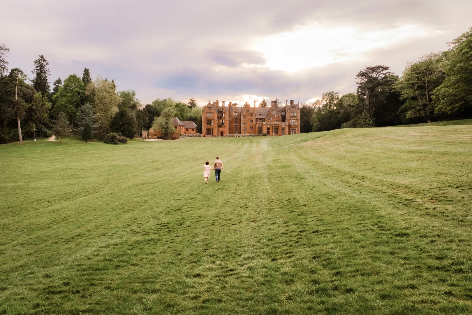 Wroxton Abbey Fairleigh Dickinson College Proposal Couple Photography near Banbury Cotswolds