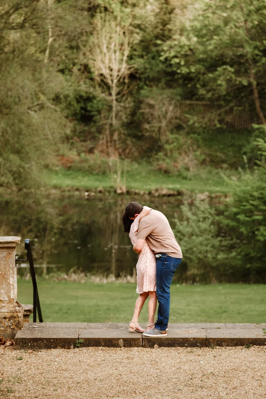 Wroxton Abbey Fairleigh Dickinson College Proposal Couple Photography near Banbury Cotswolds